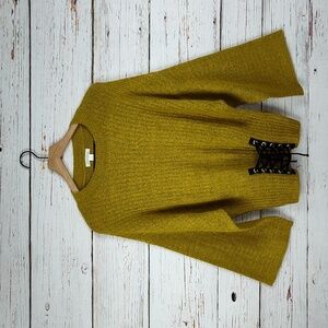 JohnPaulRichard Lace Up Sweater